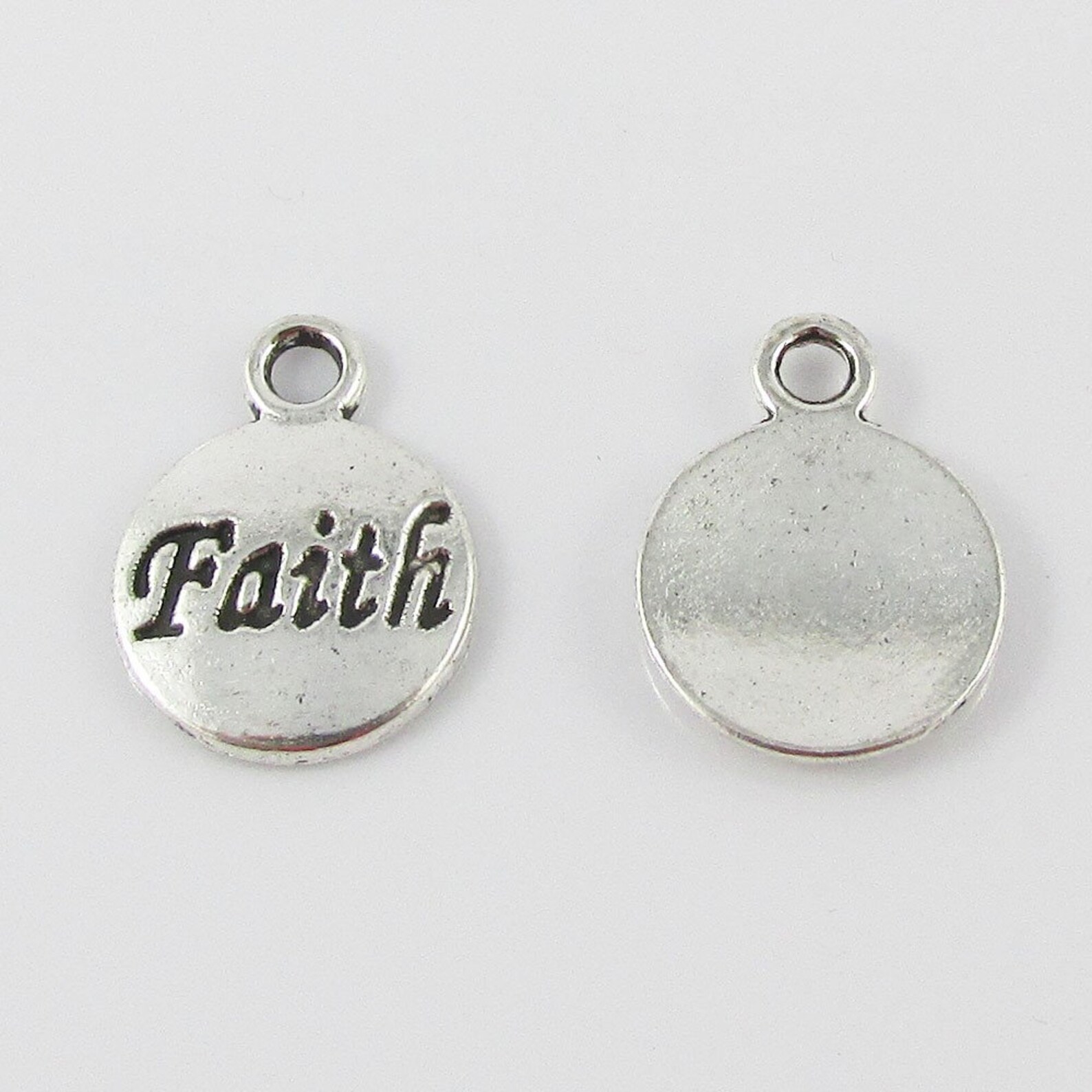 Bulk Faith Message Tag Charm Pendant 15x12mm Select Qty Etsy.de