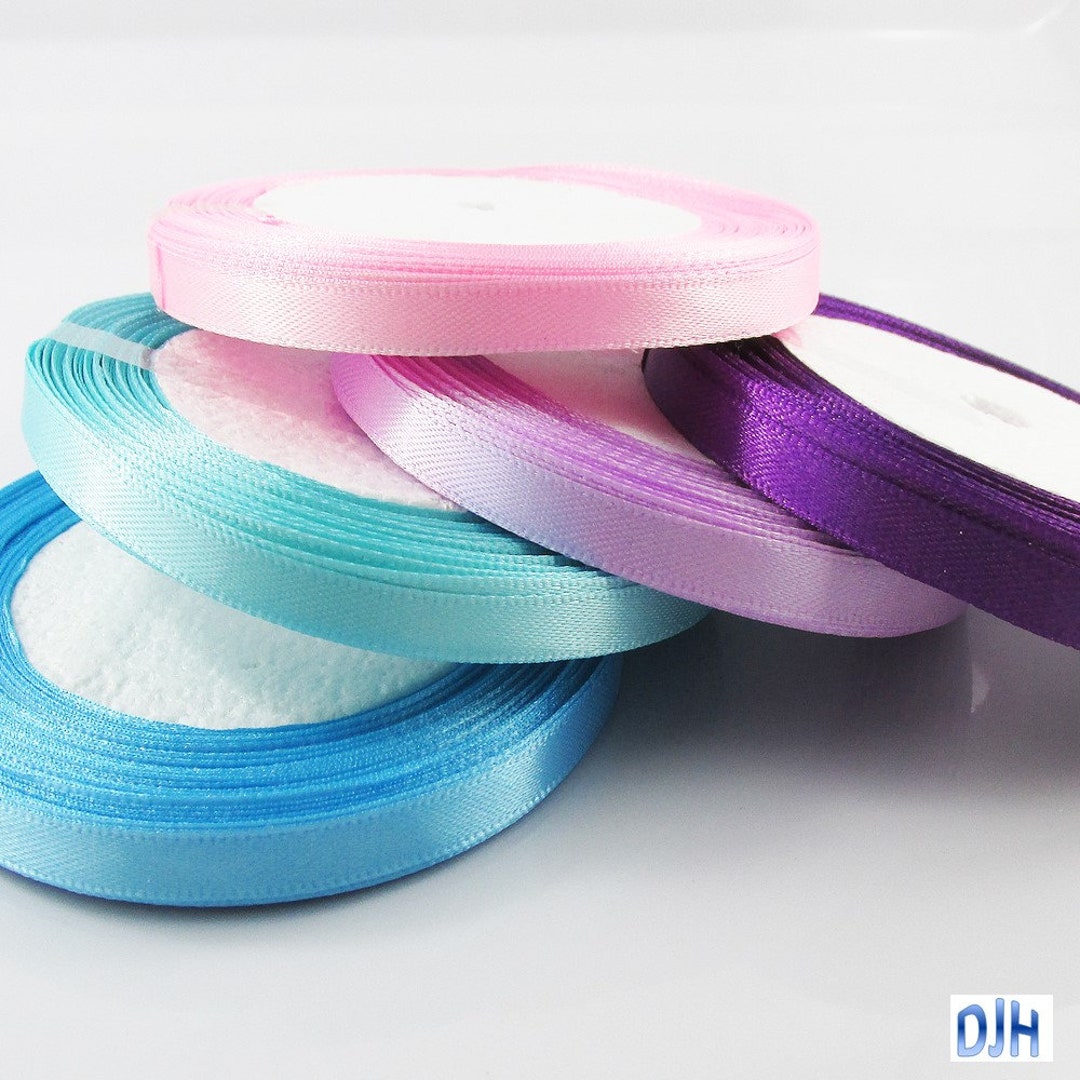 Satin Ribbon 6mm X 22 Mtr Roll for Crafts, Hair Bows, Wedding Select ...