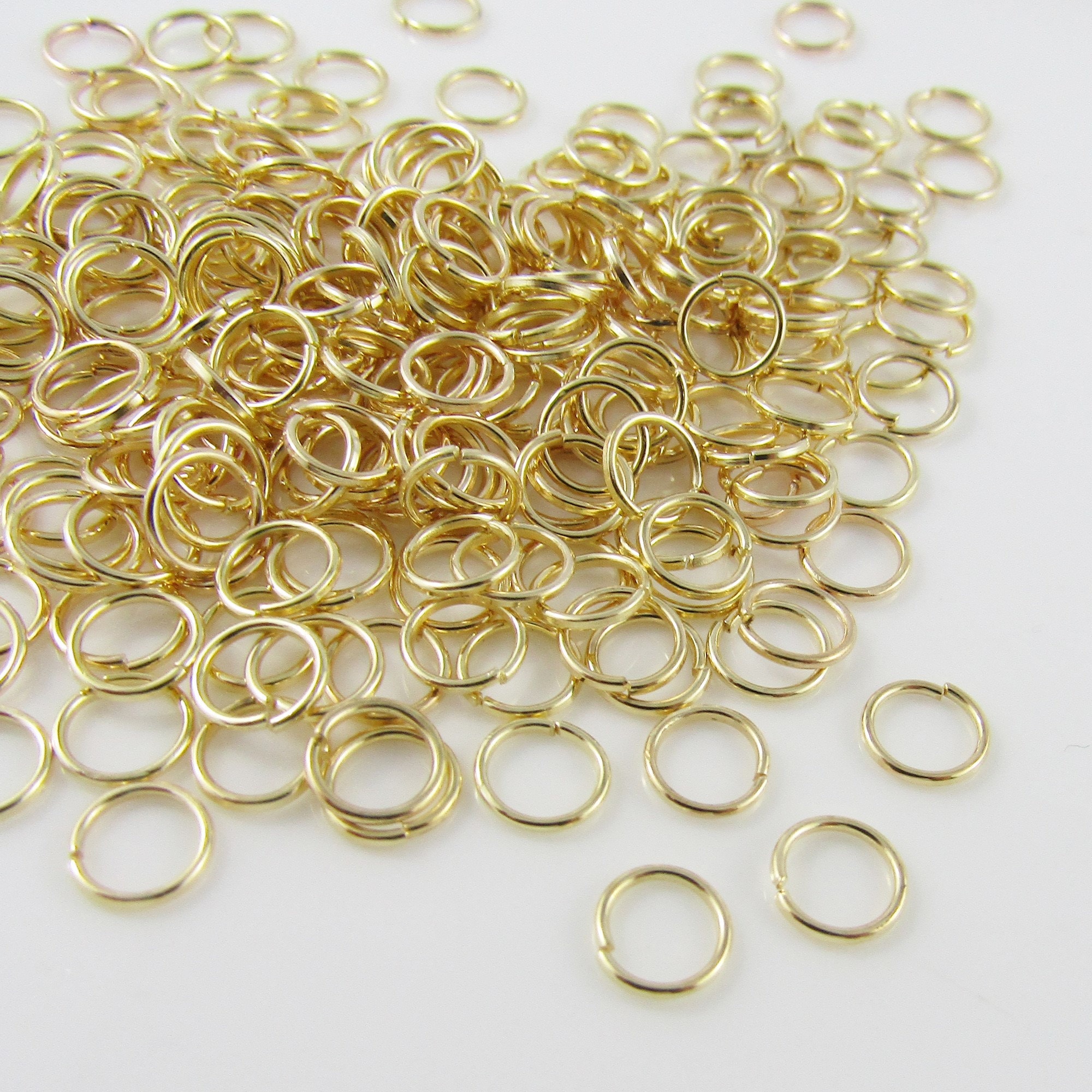 Bulk 360 Pieces of 6x0.7mm Light Gold Jump Rings Open Jumprings Findings -   Norway