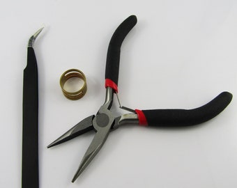 Jewelry Tool Sets 3pc Including Needle Nose Plier, Tweezer and jump ring opener