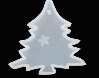 Christmas Tree Pendant Silicone Casting Mould for Epoxy Resin Decoration