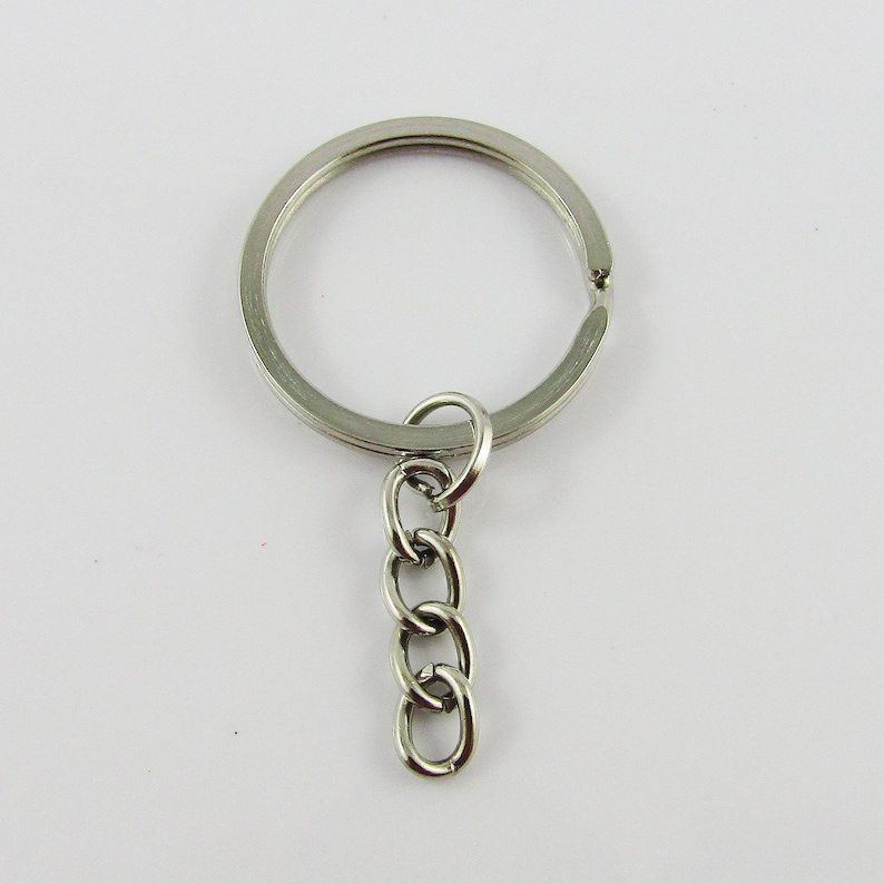 Bulk Keychain Key Ring Findings Flat Split Ring Keyring 28mm Etsy