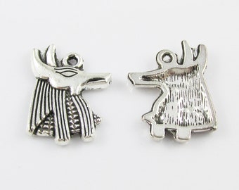 Bulk Egyptian God Anubis Charm Pendant 20mm x 15mm Select Qty
