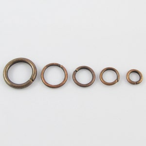 Handmade Jump Rings, Copper Jump Rings, Handmade Findings, Open