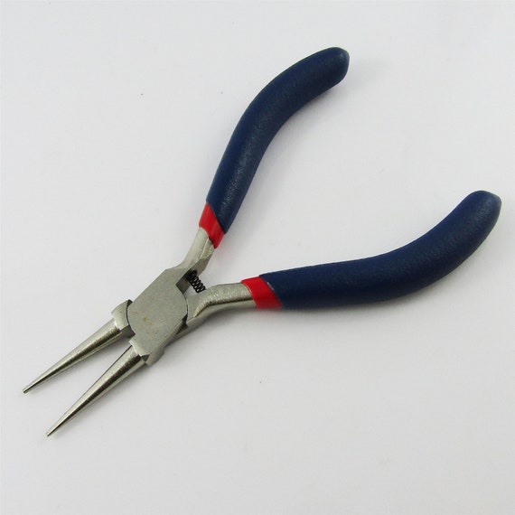 Craft & Jewellery Carbon Steel Spring Loaded Round Nose Pliers 125mm Blue -   Finland