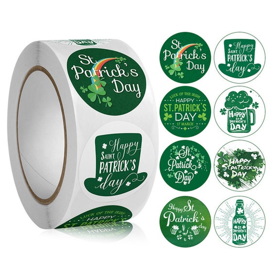 Shamrock Stickers Roll