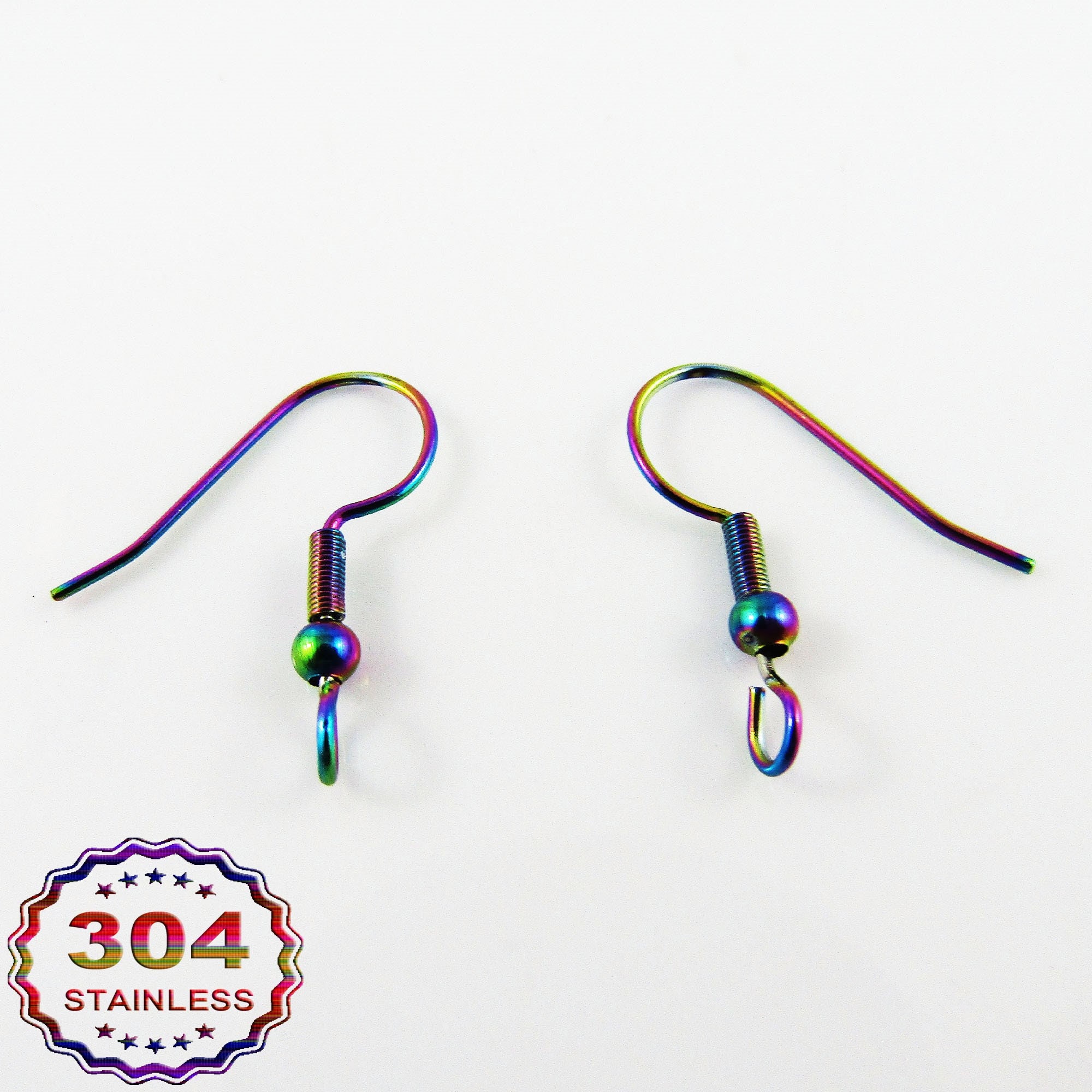 Bulk 200pce (100 pair) DIY Silver Earring Hook Finding 18x18mm 0.8mm