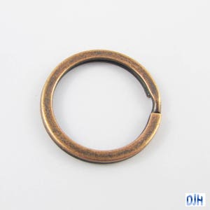 Bulk Keyring Split Ring Finding 25mm Keyring Antique Copper Select Qty