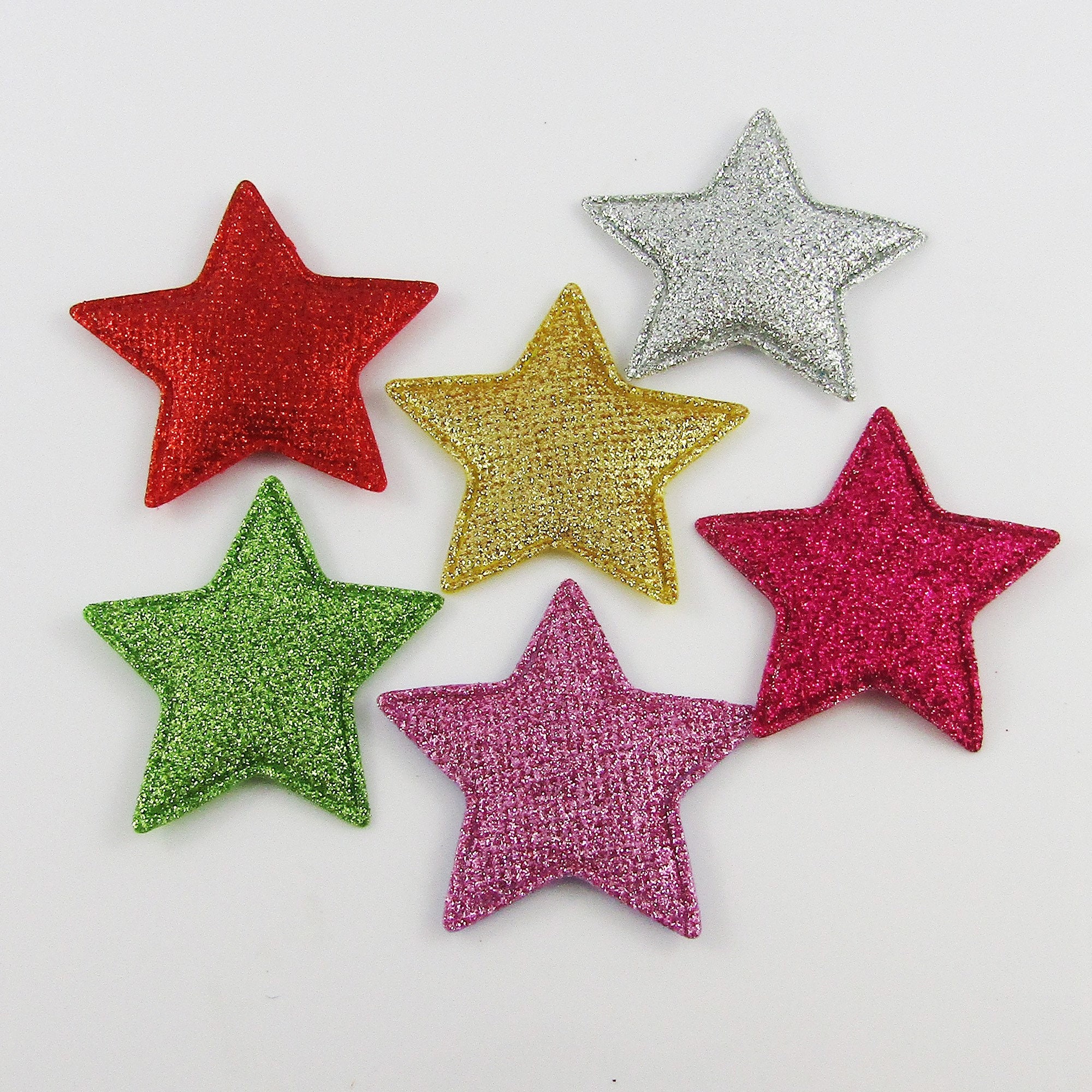 Blue and Gold Sparkly Foam Stickers, Assorted Size Star Stickers