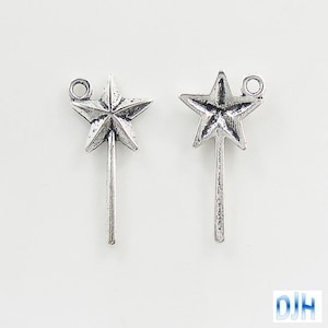 Bulk Fairy Magic Wand Charm Pendant Select Qty
