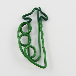 6pcs Pea Pod Vegetable Novelty Paper Clip Photo Clip 30x15mm Journal Scrapbook