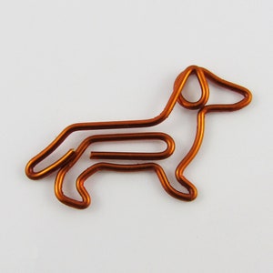 6pcs Dachshund Dog Novelty Paper Clip Photo Clip 22x37mm Journal Scrapbook