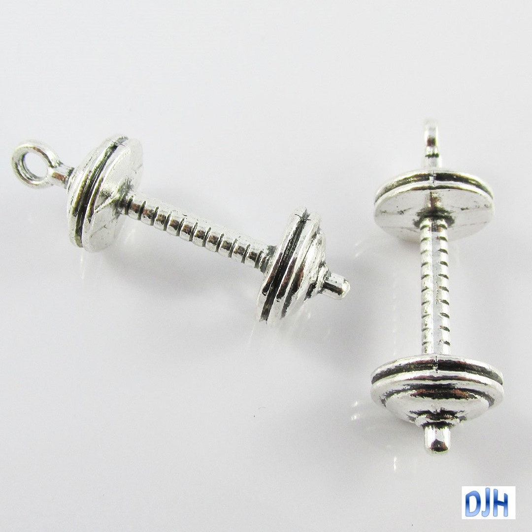 Bulk Barbell Charm Pendant Gym Weights Fitness 34x12mm Select Etsy