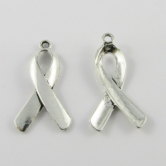 Bulk Awareness Ribbon Charm Pendant Symbol Hope 32x17x3mm Select