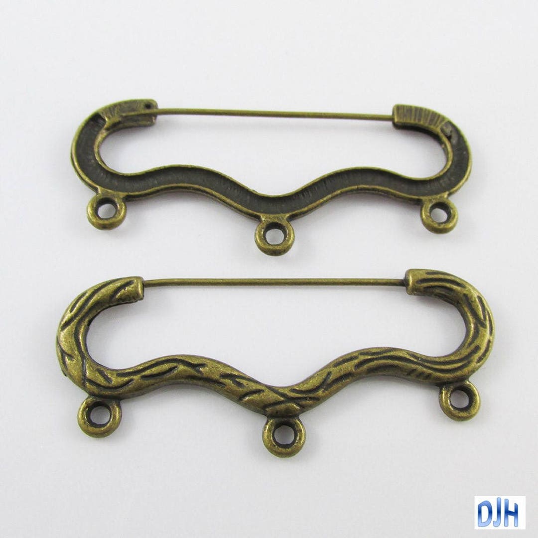 Wholesale 304 Stainless Steel Safety Pins Brooch Findings 