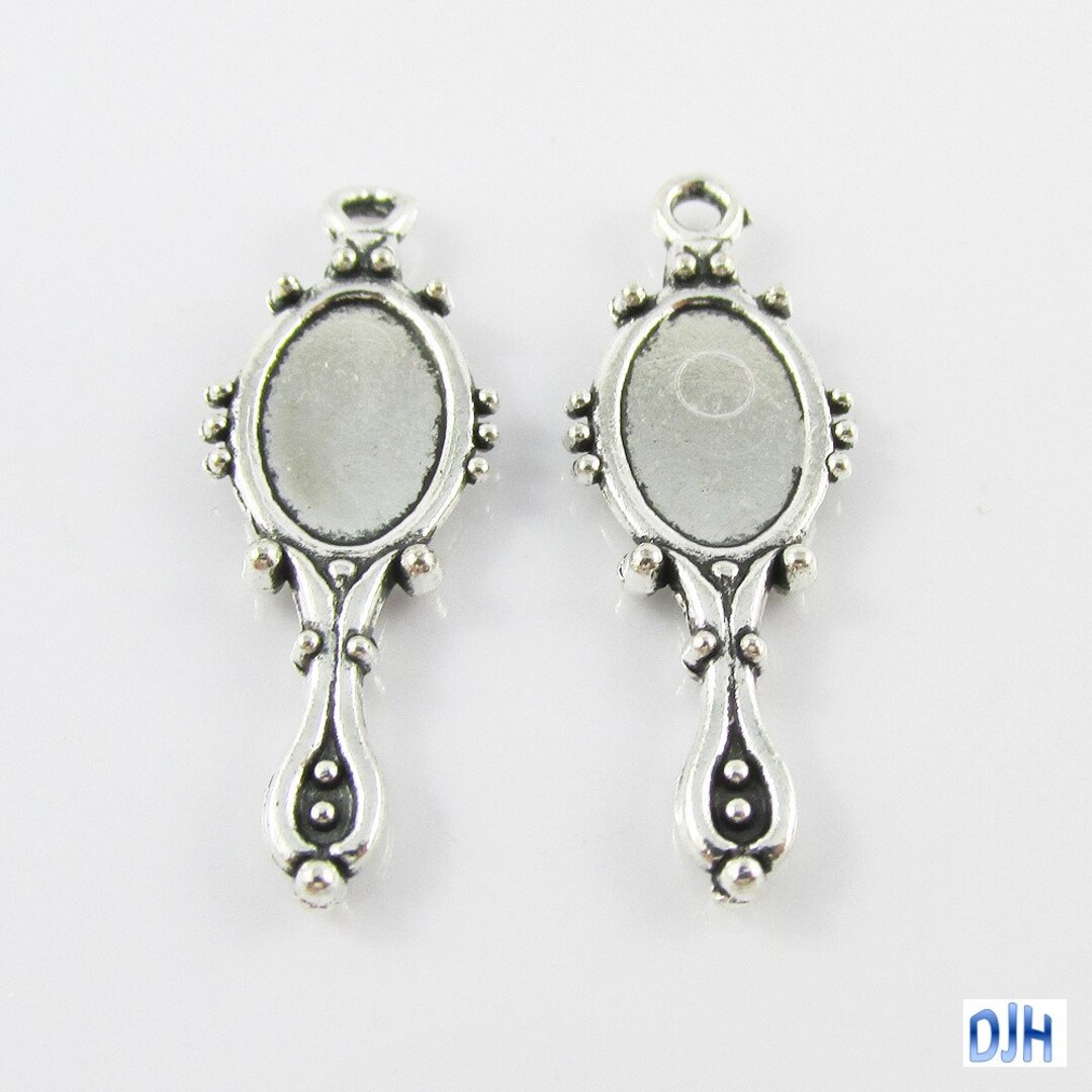Bulk Hand Mirror Charm Pendentif Beauté Vanity Mirror 27x10mm Etsy France