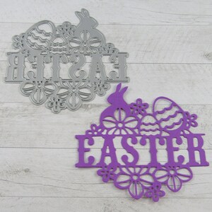 Lapin et œufs Découpe de Pâques Die Acier au carbone Scrapbooking Card Making etc