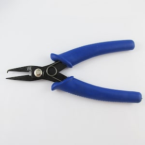 May include: Blue handled pliers with black jaws for jewellery making.