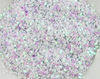 20g AB Plated Teeny Tiny Star PVC Paillette Sprinkles Resin Shaker Cards etc
