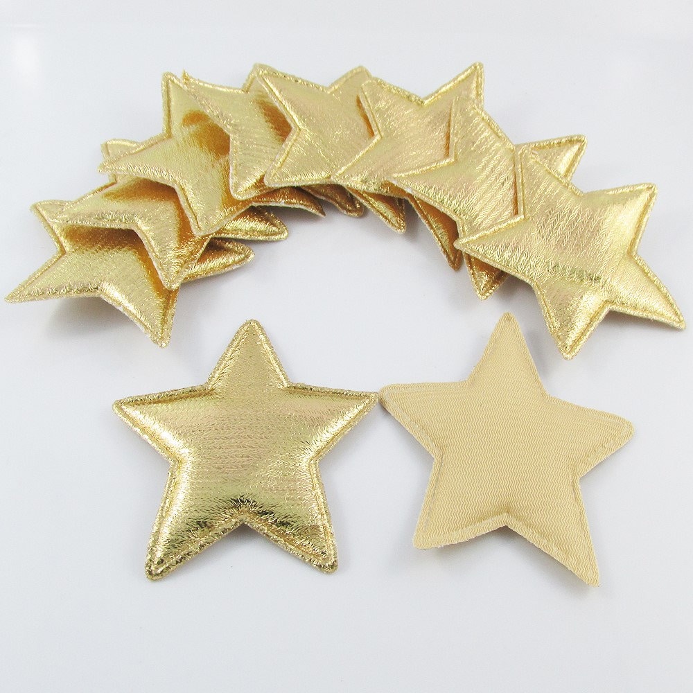 Quality Gold Glitter Star 3D Puffy Stickers Crafts Arts Children's Toys  Reward