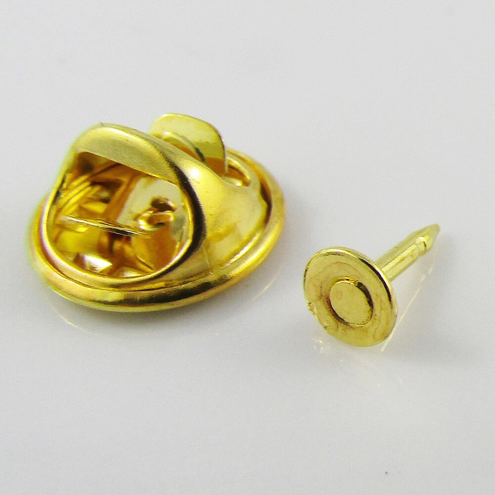 Bulk 10pk Butterfly Clasp Collar Lapel Pin Brooch 4.5mm Glue Etsy