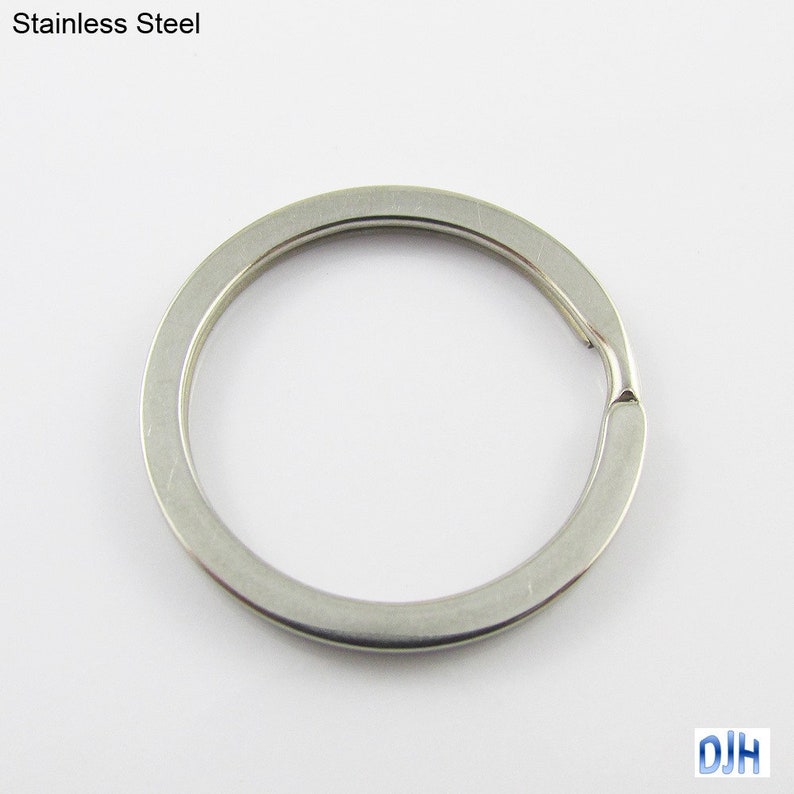 Bulk Keyring Split Ring Finding 30mm Stainless Steel Silver Etsy