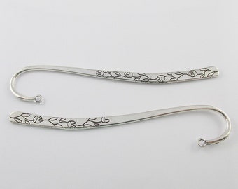 Bulk Flower Vine Bookmark 115mm Antique Silver Suit Beading Select Qty 1/5/10