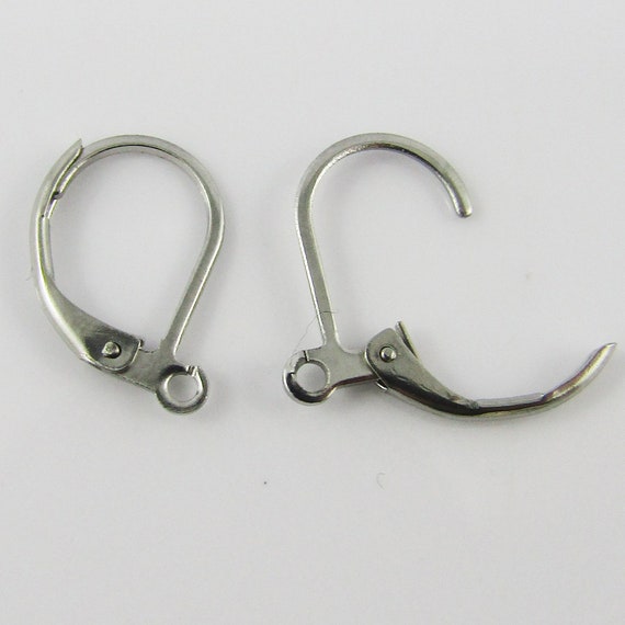 Bulk 10pcs (5pair) Lever Back Earring With Loop 316 Stainless