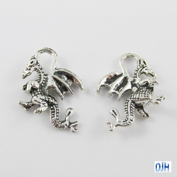 Bulk Winged Dragon Charm Pendant Mythical Creature 21x14mm Select