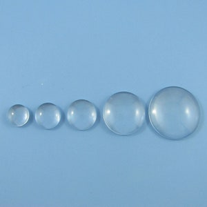 Round Domed Clear Transparent Magnifying Glass Cabochons Seals 6~48mm