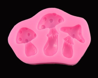 Mushroom FOOD GRADE Silicone Casting Mould Fondant Chocolate Soap Resin