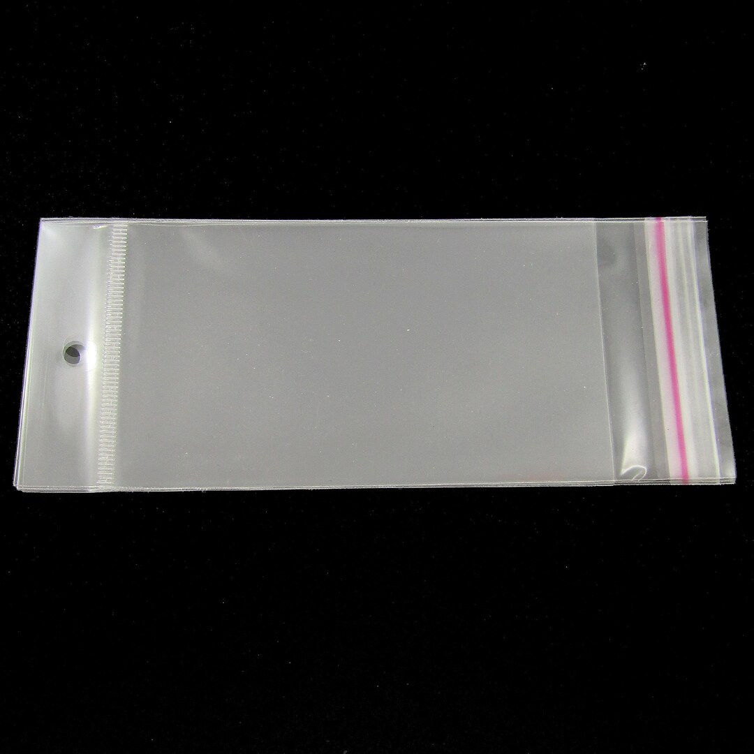 100x Keychain Display Cards with Self Sealing Bags Clear Pouch Rings  Jewelry