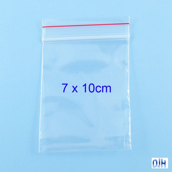 1000 x Bulk Resealable Zip Lock Plastic Bags 70mm x 100mm Ziplock Reseal  Clip