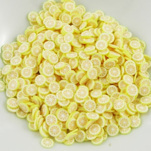 20g Fruit Citron Polymère Argile Wafer Saupoudrer Résine Mix-in Shaker Cartes etc