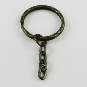 Bulk Key Ring Keychain Findings 25mm Split Ring Keyring Craft Antique Bronze