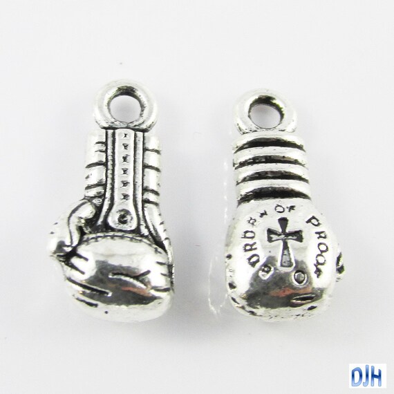 Bulk Burden of Proof Boxing Glove Charm Pendant Sport 22x11mm 