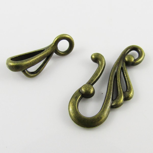 Bronze Hook and Eye Etsy
