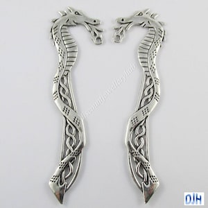 Bulk Celtic Knot Dragon Bookmark 115mm Antique Silver Suit Beading Qty 1,5 or 10