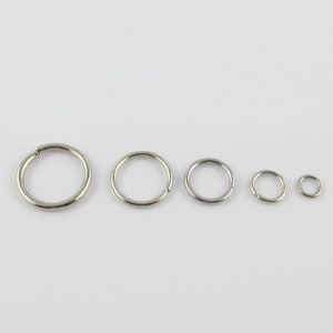 Bulk 304 Stainless Steel Jump Rings Open Jumprings Findings Craft Select Size