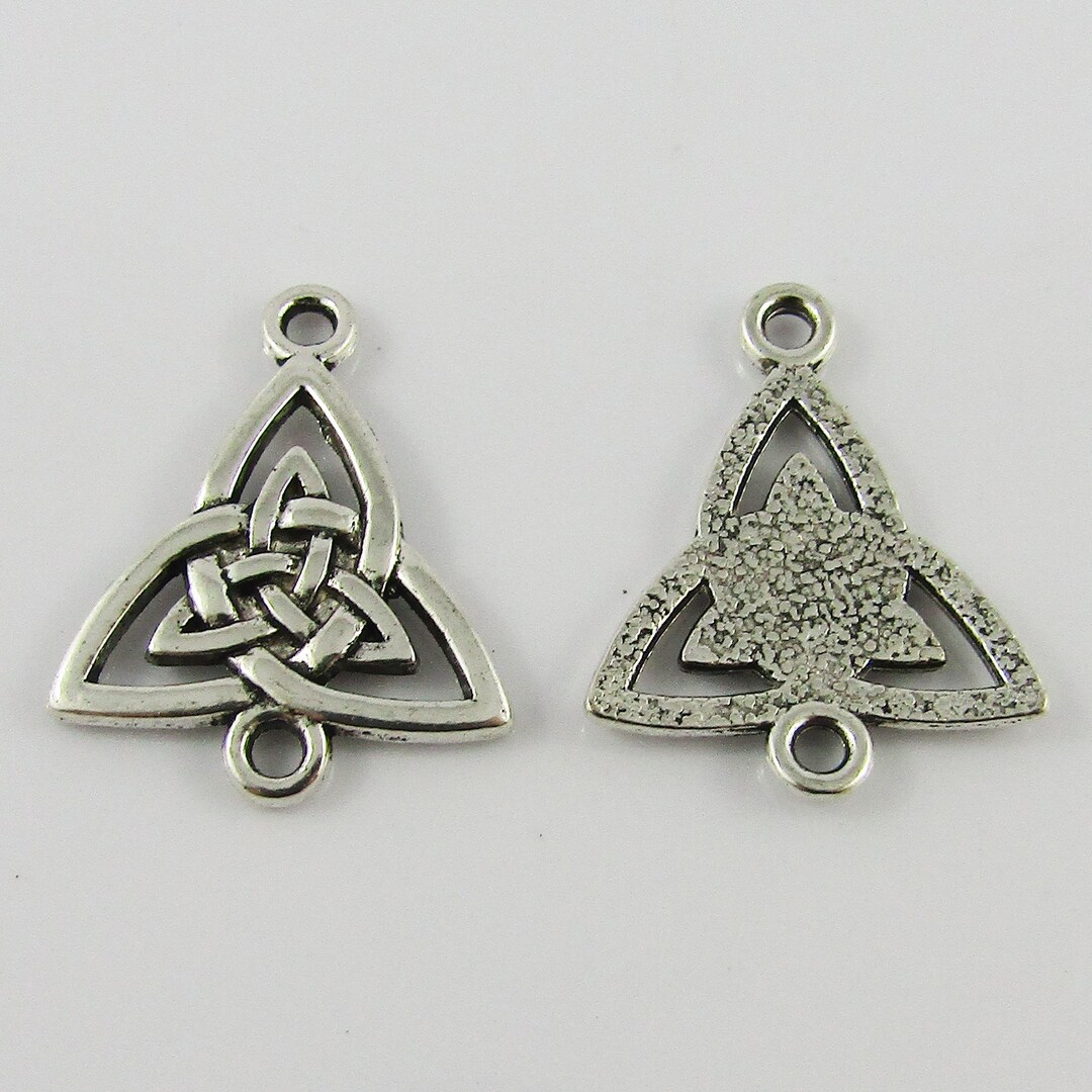 Collar Triquetra De Oro De 14 K, Colgante De Cuerda Celta De