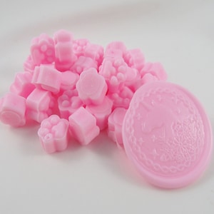 Particules fondantes de cire à cacheter rose bébé, 100 pièces, pour sceaux de cire, cartes de mariage, Journal