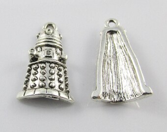 Bulk Dr Who Dalek Charm Pendant Extraterrestrial Race 21x13mm Select Qty