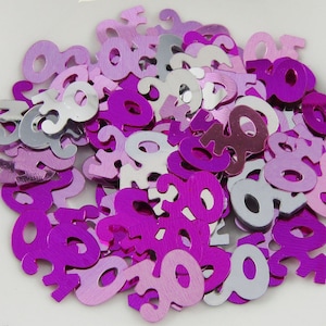 Rose 30 anniversaire confettis saupoudrer pour les cartes de confettis Table disperse des ballons