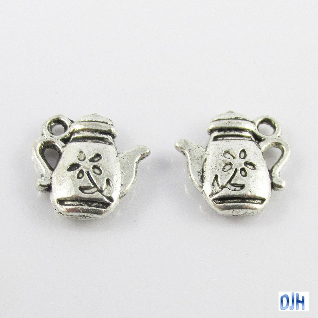 Bulk Flower Teapot Charm Pendant Tea Party Tea Time 13x13mm Etsy.de