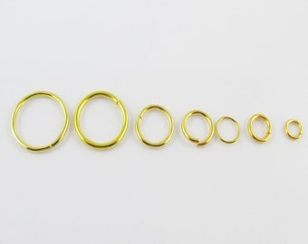 Bulk Gold Plate Jump Rings Open Jumprings Findings Craft Select size