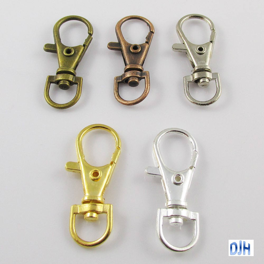 Keychains Key Rings Keychain With Lobster Swivel Clasps Snap Clip Hook, Key  Ring, Split Rings Gunmetal/silver/gold/light Gold 6pcs 