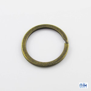 Bulk Keyring Split Ring Finding 20mm Alloy Antique Bronze