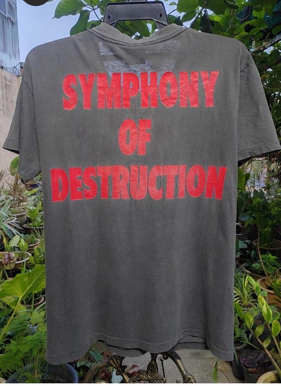 Vintage 90s Megadeth Symphony of Destruction - Etsy