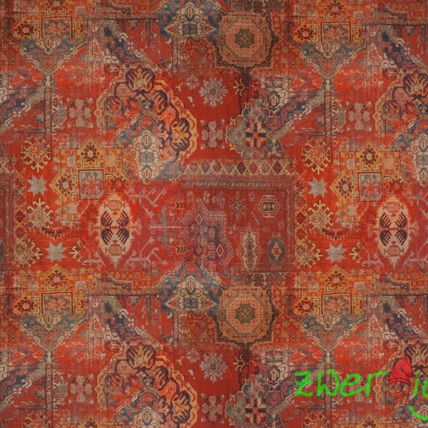 Baumwolle Stoff Orient Teppich - fester Dekostoff - pure cotton