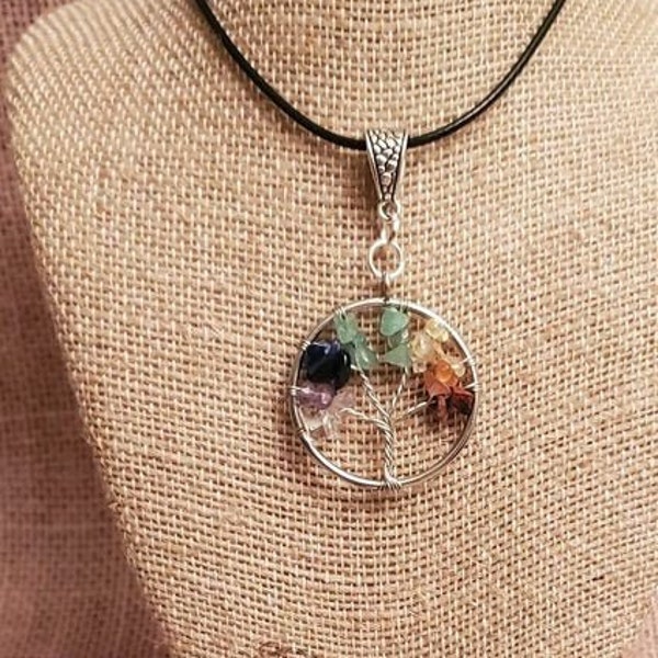 Heavenly Vibes- 7 Chakras Necklace- The Tree of Life